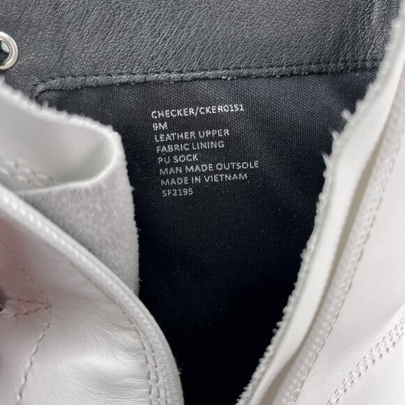 Steve Madden Checker Combat Boots White 9 - Picture 13 of 13